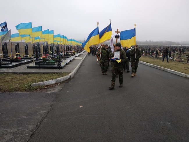 Воїна Нацгвардії Сергія Михальчука, який загинув на Донбасі, поховали в Харкові 02