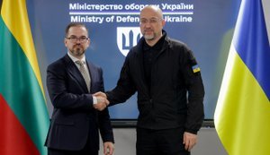 До Києва прибув міністр оборони Литви Каунас: Обговорили зі Шмигалем виробництво морських дронів, радарів та мін. ФОТОрепортаж