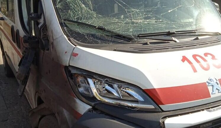 Occupiers attacked ambulance crew with drones in Stanislav, Kherson region. PHOTO