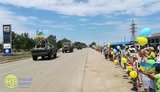 Ukrainians extend warm welcome to 34th battalion servicemen returning from Donbas war. VIDEO&PHOTOS