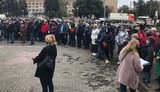 У Смілі люди протестують через обмеження "червоної" зони. ФОТО