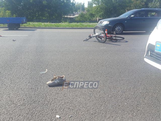 Под колесами маршрутки в Киеве погиб велосипедист 01