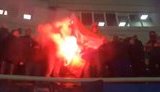 Гори-гори ясно!: фаны "Шахтера" сожгли флаг РФ на матче против "Черноморца". ВИДЕО