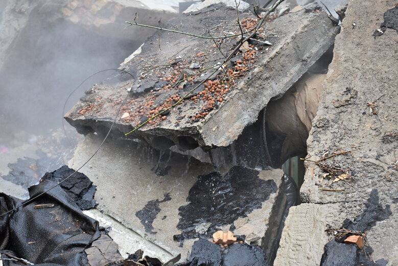 Consequences of Russian missile strike on house in Solomianskyi district of Kyiv 35