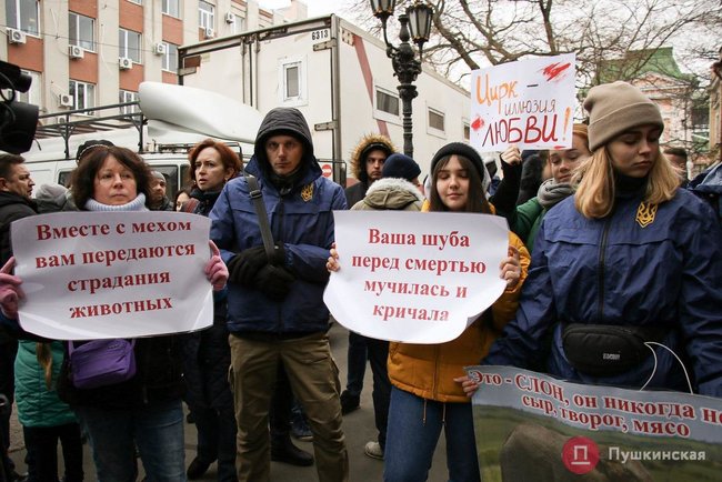 Одесситы пикетировали цирк, требуя отказаться от использования животных 03