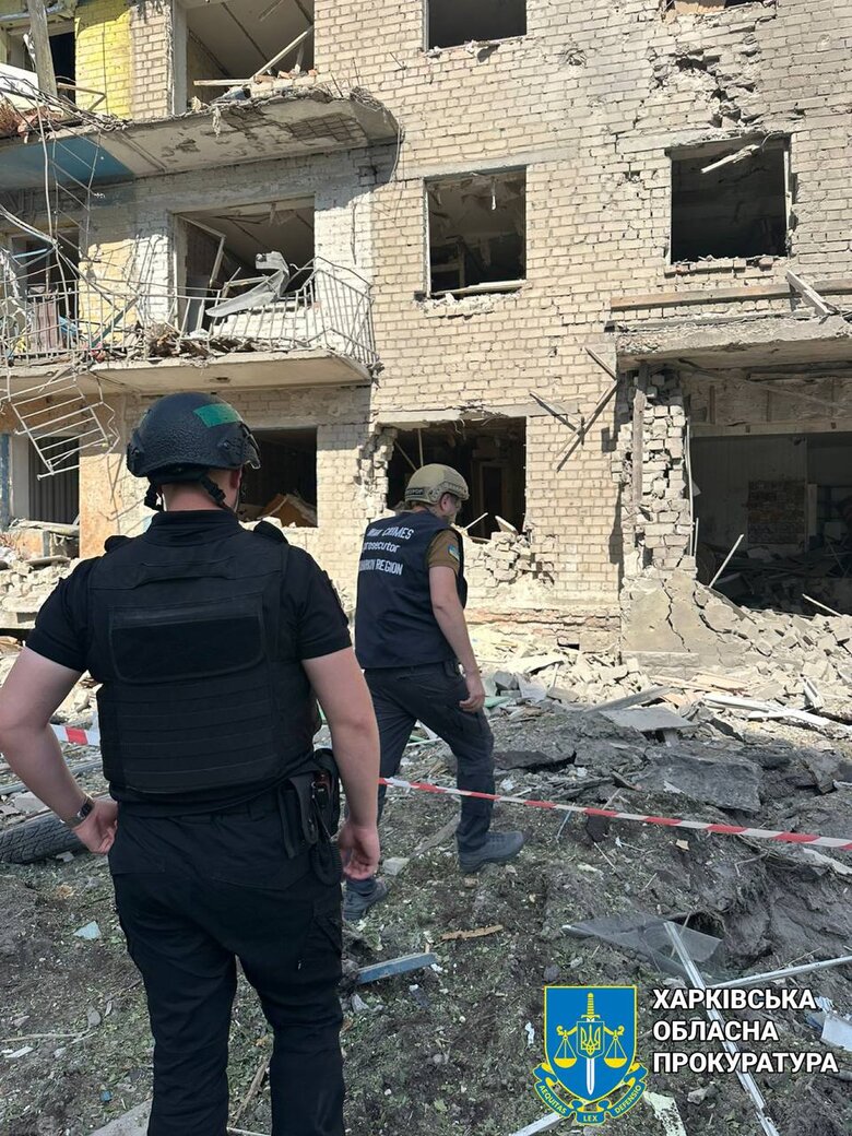 Последствия вражеского удара по Купянскому району Харьковской области 02