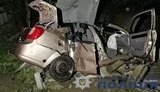 Водитель Chevrolet на Киевщине не справился с управлением и влетел в бетонный забор, погибли два человека, - полиция. ФОТО