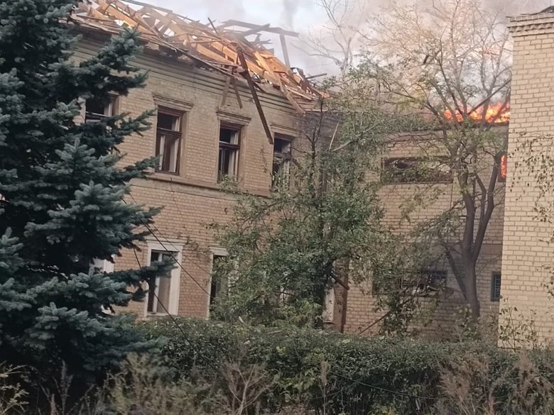 Donetsk region after shelling