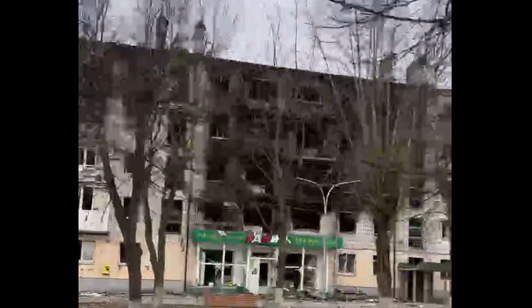 Borodyanka is practically destroyed, Russians destroyed everything in their way - Regional Military Administration. VIDEO