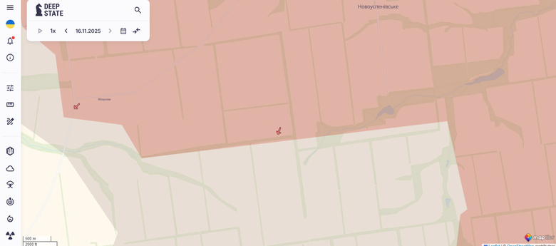 Новоуспеневское карта