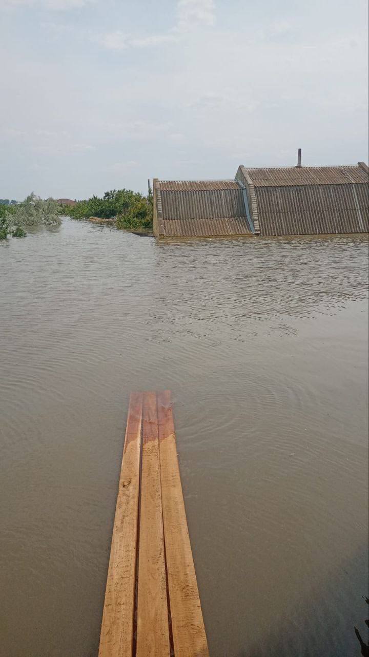 Рівень води у тимчасово окупованій Голій Пристані перевищує 3,5 метри 03