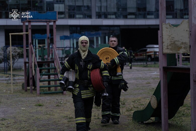 Киев после атаки 7 мая