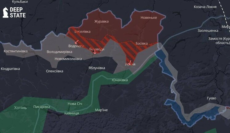 Росіяни просуваються на Сумщині, активність ворога посилюється, - DeepState