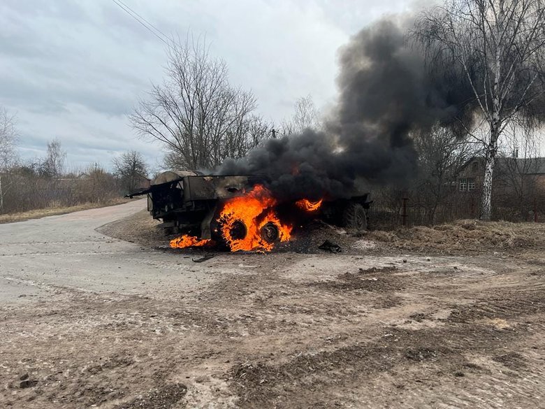 Колона окупантів розбита на Чернігівщині, - ОК Північ 01
