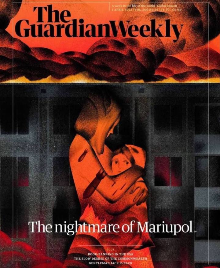 The Guardian выйдет с обложкой Кошмар Мариуполя 01