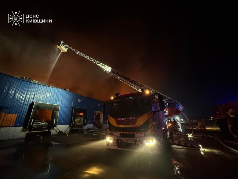Kyiv Oblast following the shelling