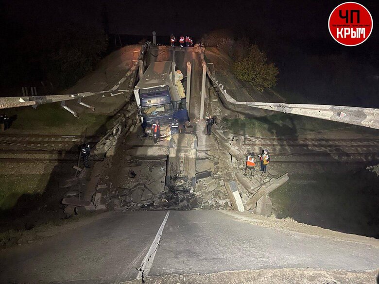 В окупованому Криму обвалився міст на дорозі Джанкой - Маслово
