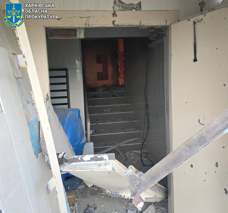 House damaged by Russian shelling