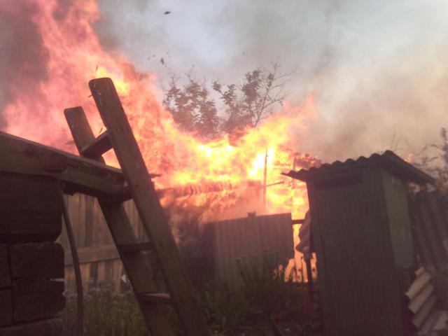Several civilian homes burnt down in Zaitseve shelling, - JCCC 02 Several civilian homes burnt down in Zaitseve shelling, - JCCC 02