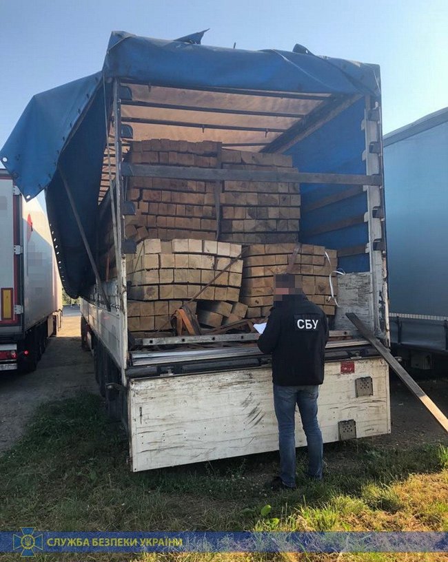 СБУ раскрыла очередную схему контрабанды леса за границу 01