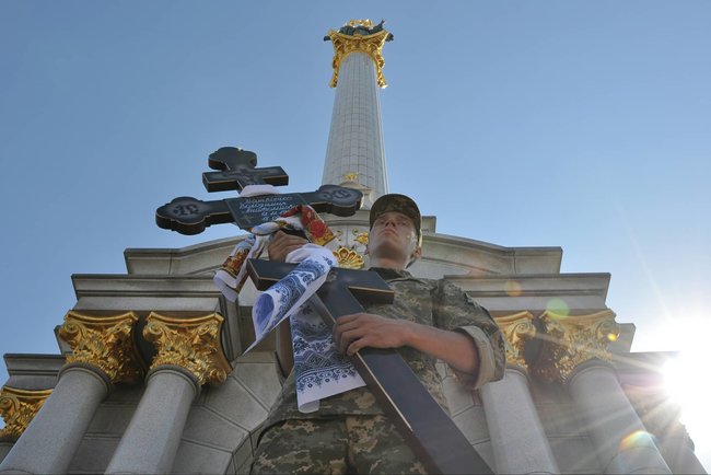 Київ попрощався з воїном 72-ї ОМБр Володимиром Матвієнком, загиблим на Донбасі 18 вересня 22