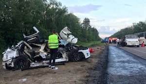 Перша смертельна ДТП за участю Tesla сталася на трасі Київ-Житомир. ФОТОрепортаж
