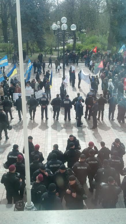 митинг шахтеров