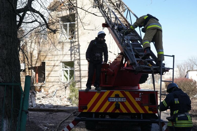 Наслідки обстрілу Покровська