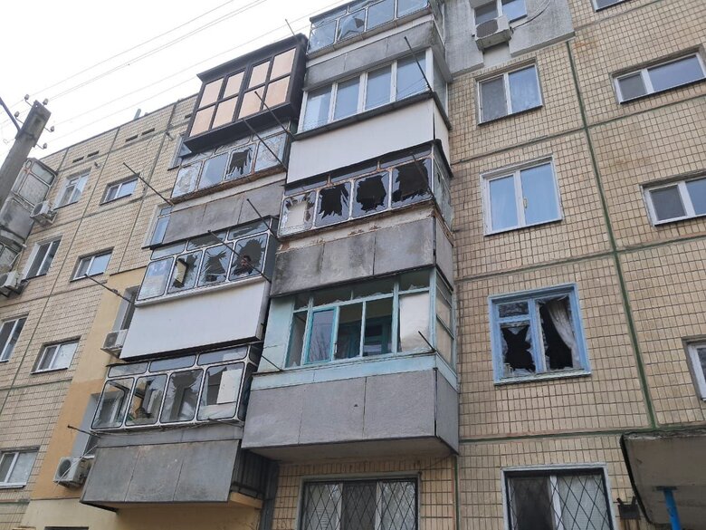 Shelling of Nikopol district on 14 February