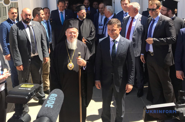 President Zelenskyi meets with Ecumenical Patriarch Bartholomew 01