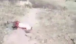 Оккупант наступил на мину и ему оторвало ноги: "Одна нога, вот вторая. Жестко разорвало!". ВИДЕО 18+