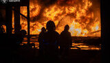 Fire at the Socar tank farm on the night of August 18