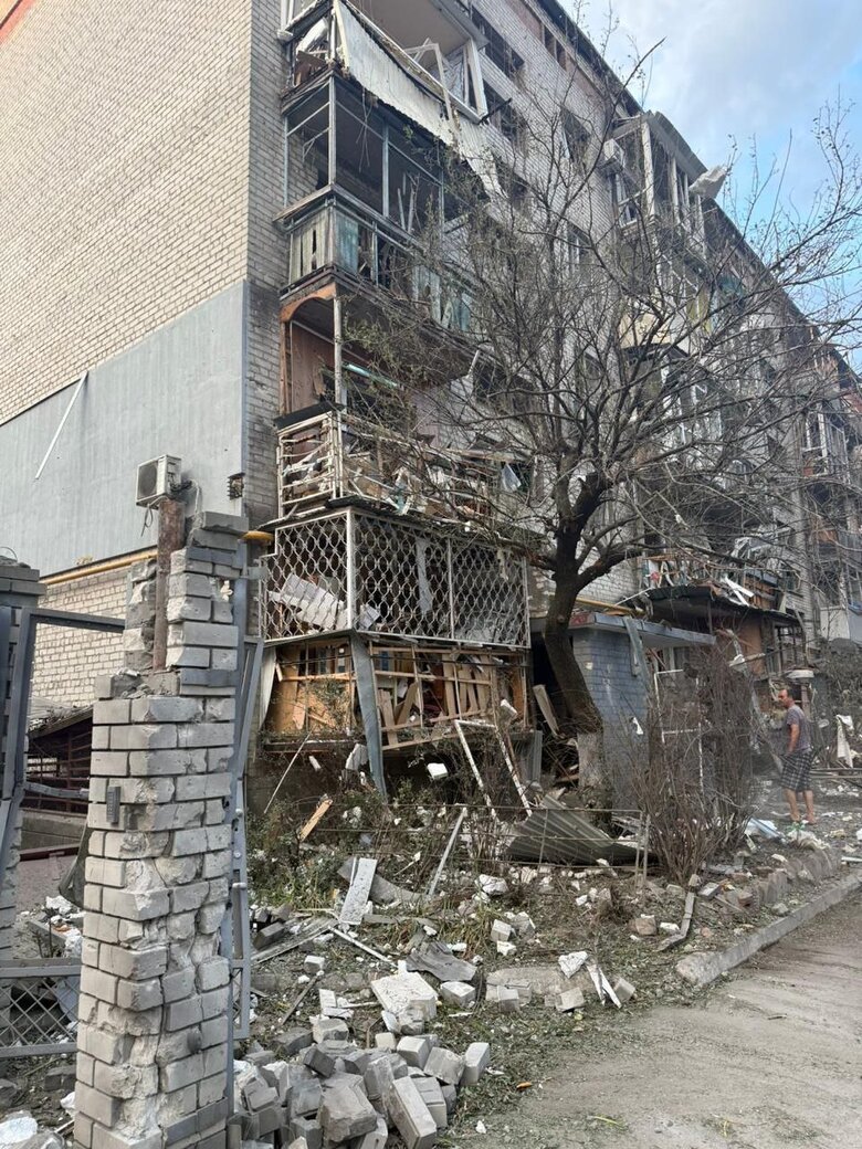 Donetsk region after shelling