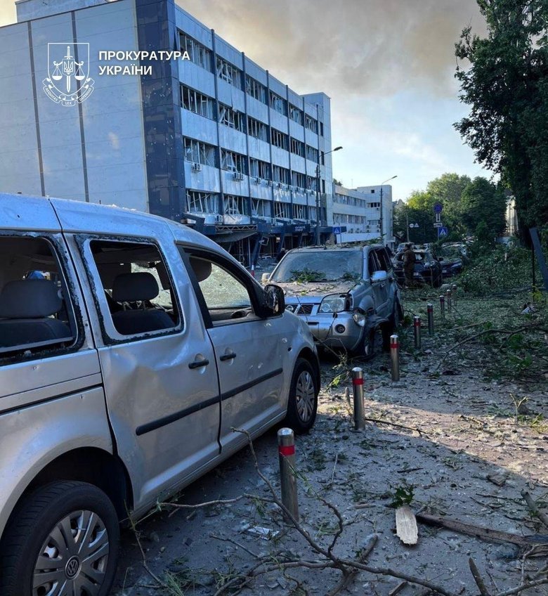 Kyiv after the shelling on 2 June