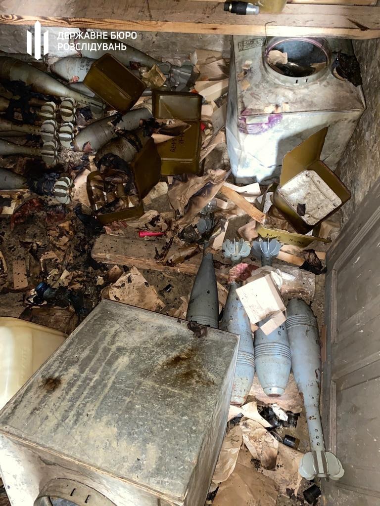 ГБР обнаружило на окраине Балаклеи запасной командный пункт оккупантов с большим арсеналом боеприпасов и техники 08