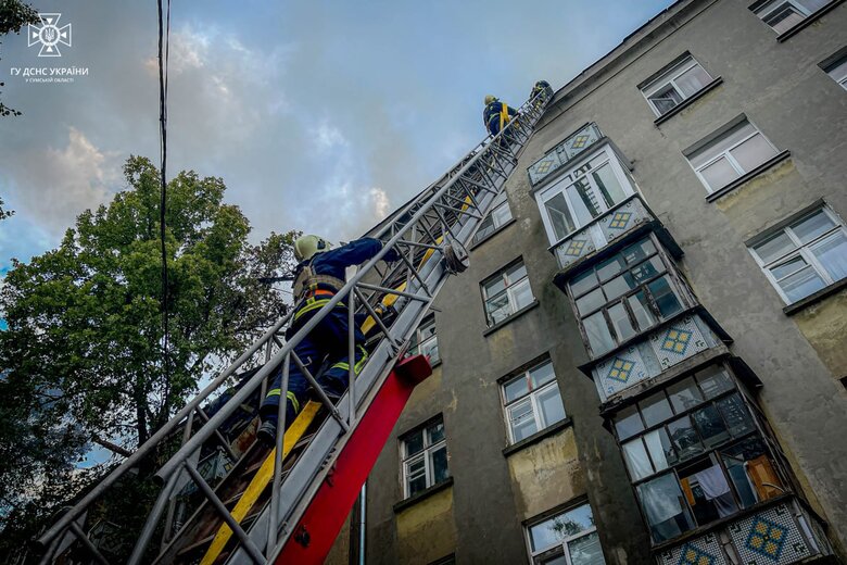 Наслідки атаки дронами на Суми: є значні руйнування у середмісті 03