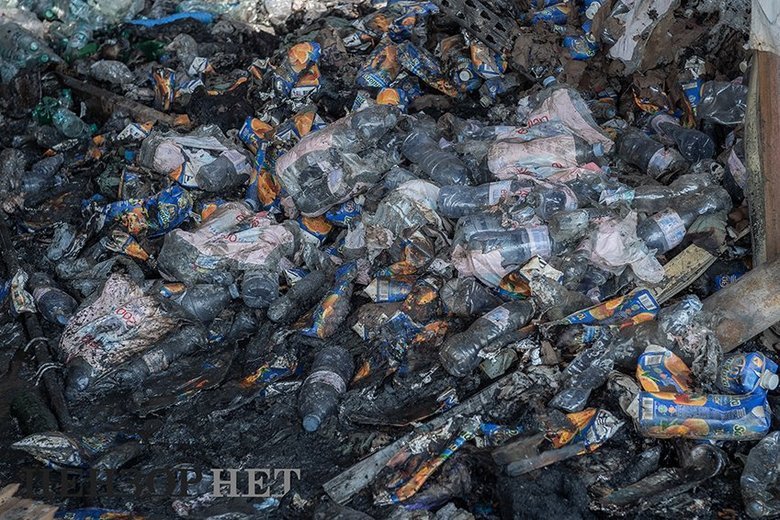 Наслідки удару по Оболонському району Києва 5 серпня