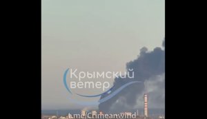 Oil depot is burning in occupied Simferopol after attack by Ukrainian UAVs. VIDEO&PHOTOS