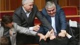 Тимошенко: В парламенте сидят вышибалы с переломанными носами и ушами