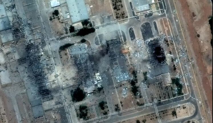 Iran’s nuclear sites after U.S. airstrikes. SATELLITE IMAGES