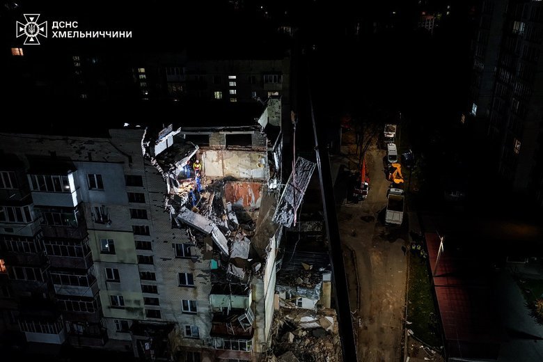 дом в Хмельницком после взрыва газа