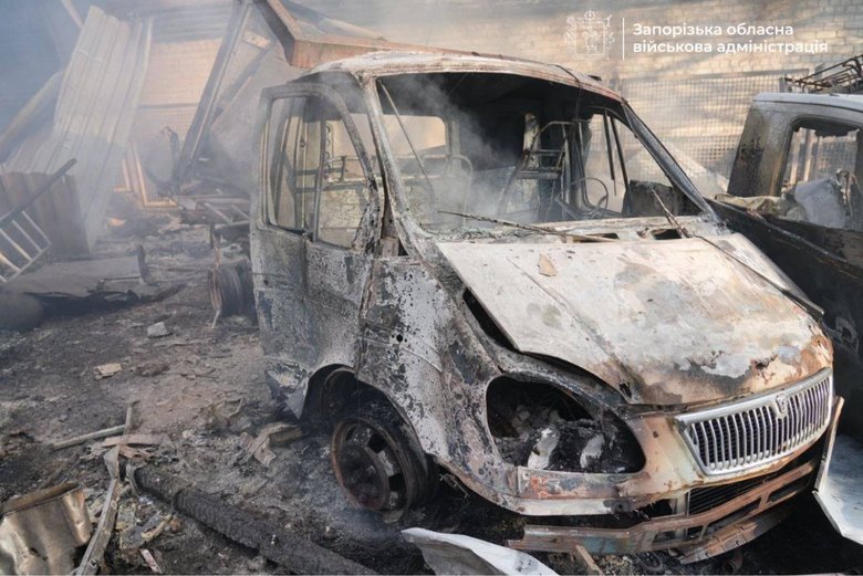 запоріжжя після обстрілу