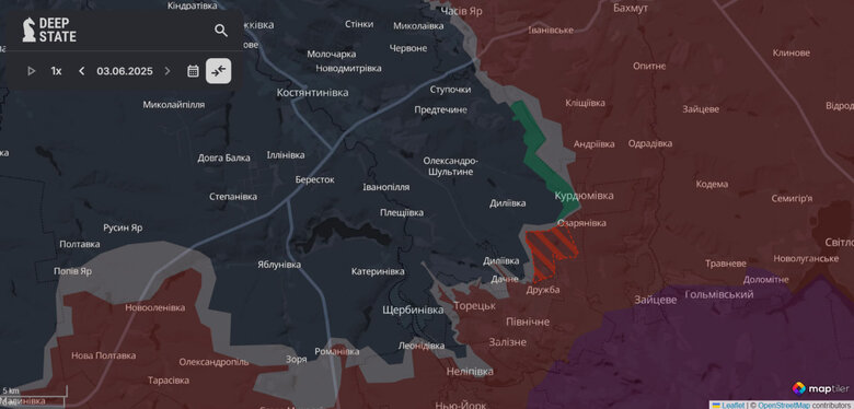 Росіяни просунулись на Донеччині