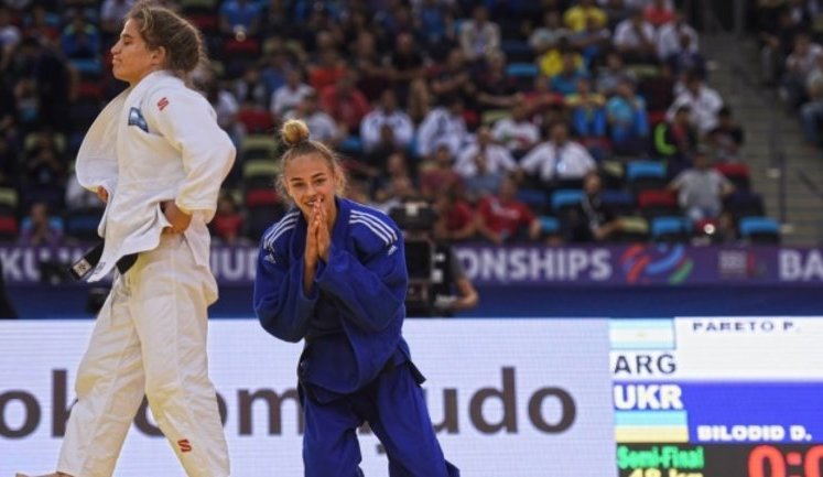 18-летняя украинская дзюдоистка Билодид стала двукратной чемпионкой мира. ВИДЕО