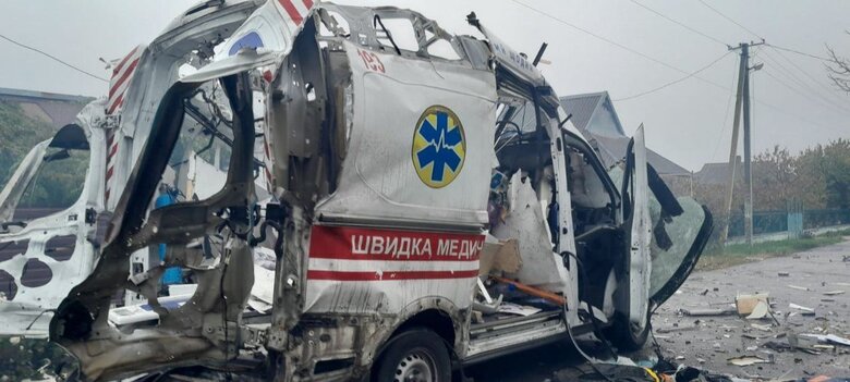 Росіяни атакували з БпЛА швидку у Станіславі