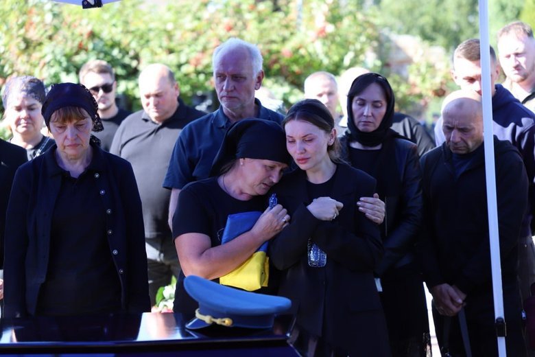 Farewell to pilot Oleksandr Borovyk