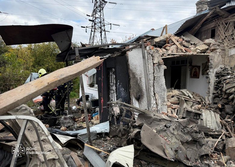 Russian drone crashes in Lviv region, injuring three people