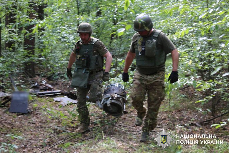 Два шахеди виявили у лісі на околицях Києва