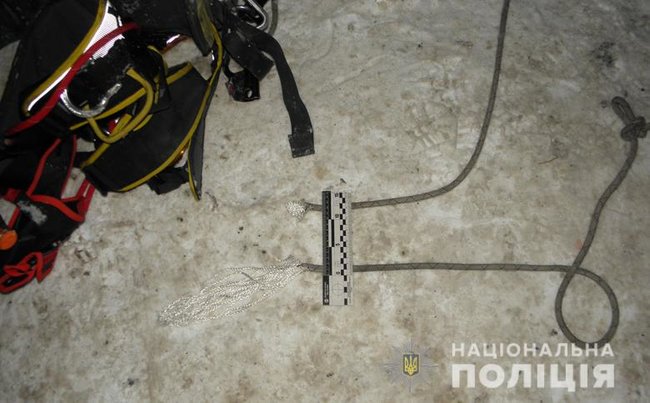 Из-за обрыва снаряжения в Киеве погиб промышленный альпинист, - Нацполиция 01