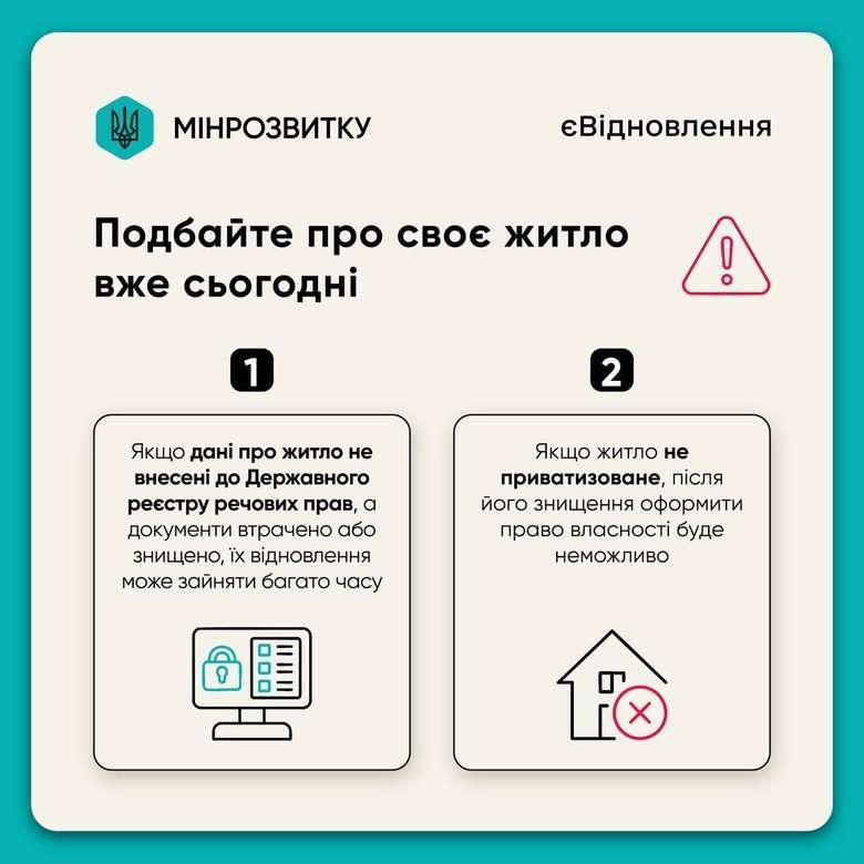 як оформити право власності для отримання компенсації за зруйноване житло